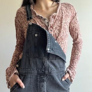 Faded black overalls by We The Free
